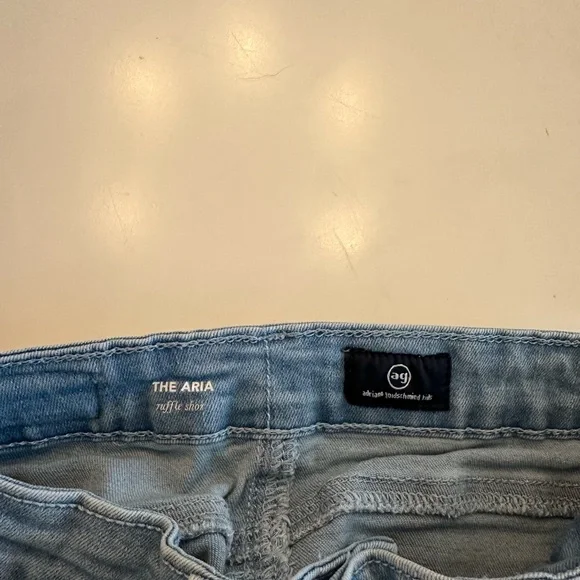 AG kids Girls denim shorts with ruffle hem. Size 12 - Picture 3 of 3